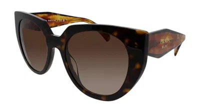 Pre-owned Prada Women's  14ws 2au6s1 Sunglasses In Tortoise In Brown