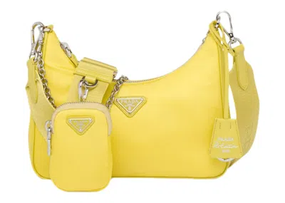Pre-owned Prada Women's  2005 Shoulder Bag In Yellow