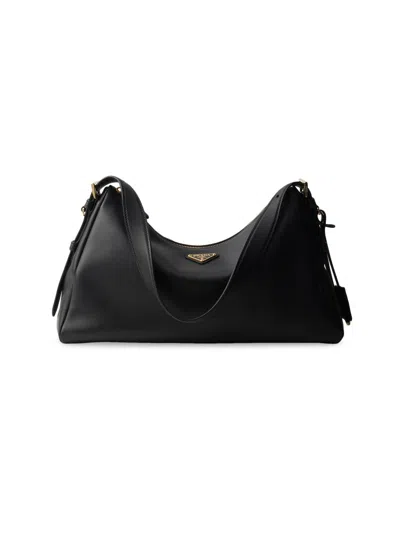 PRADA WOMEN'S PRADA AIMÉE LARGE LEATHER SHOULDER BAG