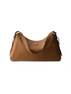 Prada Women's  Aimée Large Leather Shoulder Bag In Brown