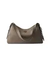 Prada Women's  Aimée Large Leather Shoulder Bag In Brown