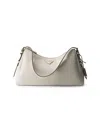 Prada Women's  Aimée Large Leather Shoulder Bag In White