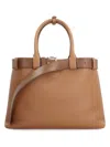 Prada Women's  Buckle Leather Bag In Saddle Brown