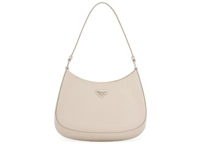 Pre-owned Prada Women's  Cleo Shoulder Bag In Desert Beige In Sand