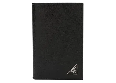 Pre-owned Prada Women's  Leather Card Holder In Black