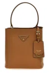 Prada Panier Small Hand Bags Brown In Brown