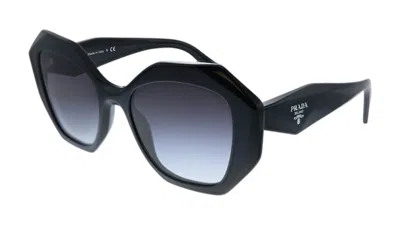 Pre-owned Prada Women's  Pr 16ws 1ab5d1 Grey Gradient Lens Sunglasses In Black