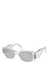Prada Pr 17ws 12r30b 49mm Womens Rectangle Sunglasses In Gray