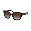 Prada Pr 24xs Rectangle-frame Sunglasses In Havana