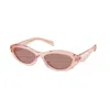 Prada Sunglasses 26zs Sole In Light Brown