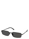 Prada Tinted Rectangle-frame Sunglasses In Black
