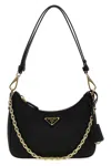 Prada Re-edition Shoulder Bag In Black