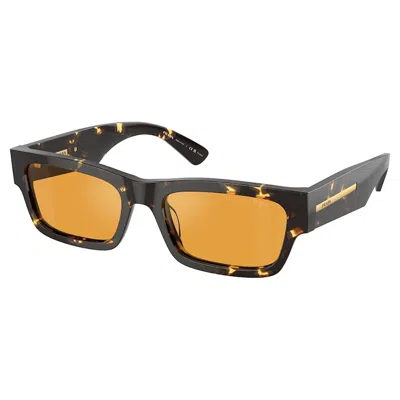 Pre-owned Prada Women's  Rectangle Sunglasses In Havana Black (pr_a03s_16o20c)