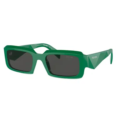 Pre-owned Prada Women's  Rectangle Sunglasses In Mango (pr_27zs_11l08z)