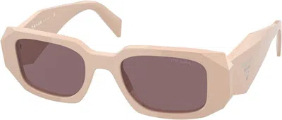 Pre-owned Prada Women's  Rectangle Sunglasses In Pink (pr17ws/vyj6x1/49)