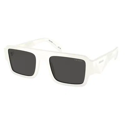 Pre-owned Prada Women's  Rectangle Sunglasses In White (pr_a05s_17k08z)