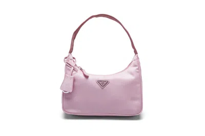 Pre-owned Prada Women's  Reedition 2000 Mini Bag Nylon In Begonia Pink