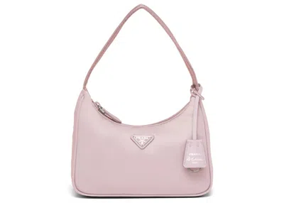 Pre-owned Prada Women's  Reedition 2000 Renylon Mini Bag In Alabaster Pink