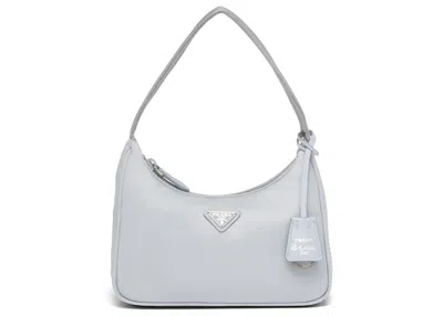 Pre-owned Prada Women's  Reedition 2000 Renylon Mini Bag In Cornflower Blue