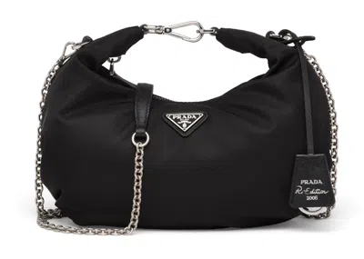 Pre-owned Prada Women's  Reedition 2006 Nylon Bag In Black
