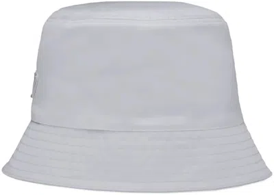 Pre-owned Prada Women's  Renylon Bucket Hat In Cornflower Blue