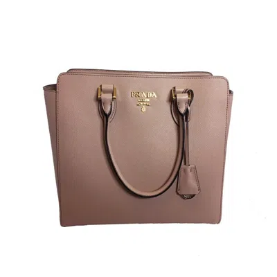 Pre-owned Prada Women's  Saffiano Handbag In Rose Beige In Pink