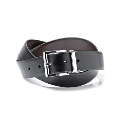 Pre-owned Prada Women's  Saffiano Leather Belt 1 Width In Black