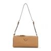 Prada Triangle Logo Leather Shoulder Bag In Multicolor