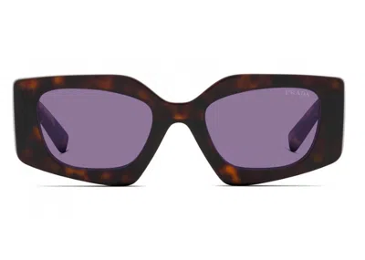 Pre-owned Prada Women's  Sunglasses Pr 15ysf52) In Tortoise/violet (pr15ysf/2au05q