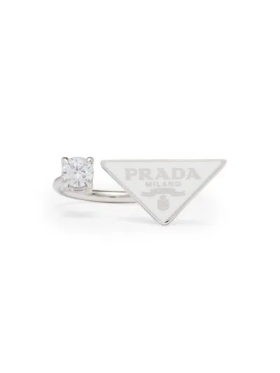 Prada Women's  Symbole Ring In White