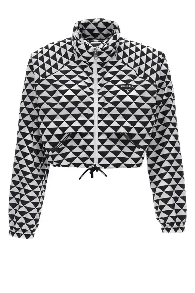 Prada Women ' Symbole' Waterproof Jacket In Multi