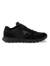 Prada Re-nylon And Suede Prax 2.0 Low-top Sneakers In Black