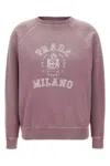 Prada Cotton Crew-neck Sweatshirt In Pink