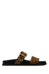 Prada Leopard Print Open Toe Sandals