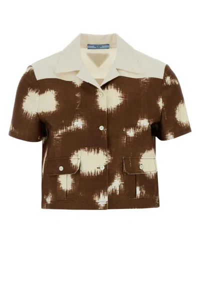 Prada Women's Printed Cotton Shirt