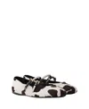 Prada Printed Leather Ballerinas
