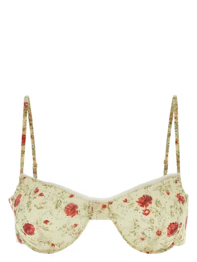 PRADA WOMEN'S PRINTED NYLONETTE CROP-TOP