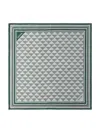 Prada Symbole-pattern Silk Scarf In Green