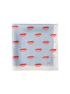 Prada Women's Printed Silk Twill Scarf In Blue
