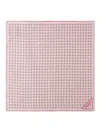 Prada Womens Pink Branded Paisley-pattern Square Silk Scarf