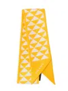 Prada Women's Printed Silk Twill Scarf In Yellow