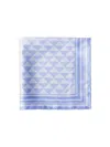Prada Women's Printed Silk Twill Square Scarf In Blue