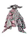 Prada Printed Silk Twill Top In Black