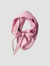 Prada Twill Scarf Refined Edge Detail Design In Pink