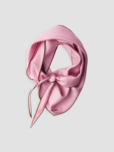 PRADA WOMEN'S PRINTED TWILL SCARF
