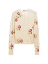 PRADA WOMEN'S PRINTED WOOL CARDIGAN