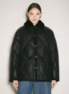 Prada Women Quilted Nappa Leather Caban In Black