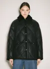 Prada Women Quilted Nappa Leather Caban In Black