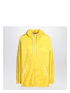 Prada Yellow Raincoat In Lightweight Re-nylon