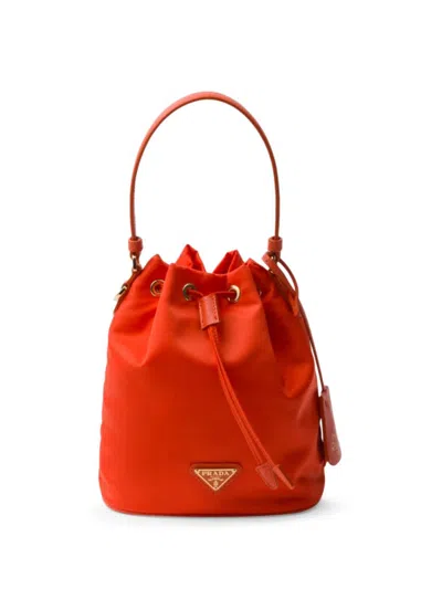 Prada Women's Re-edition 1978 Re-nylon Mini Bag In Orange